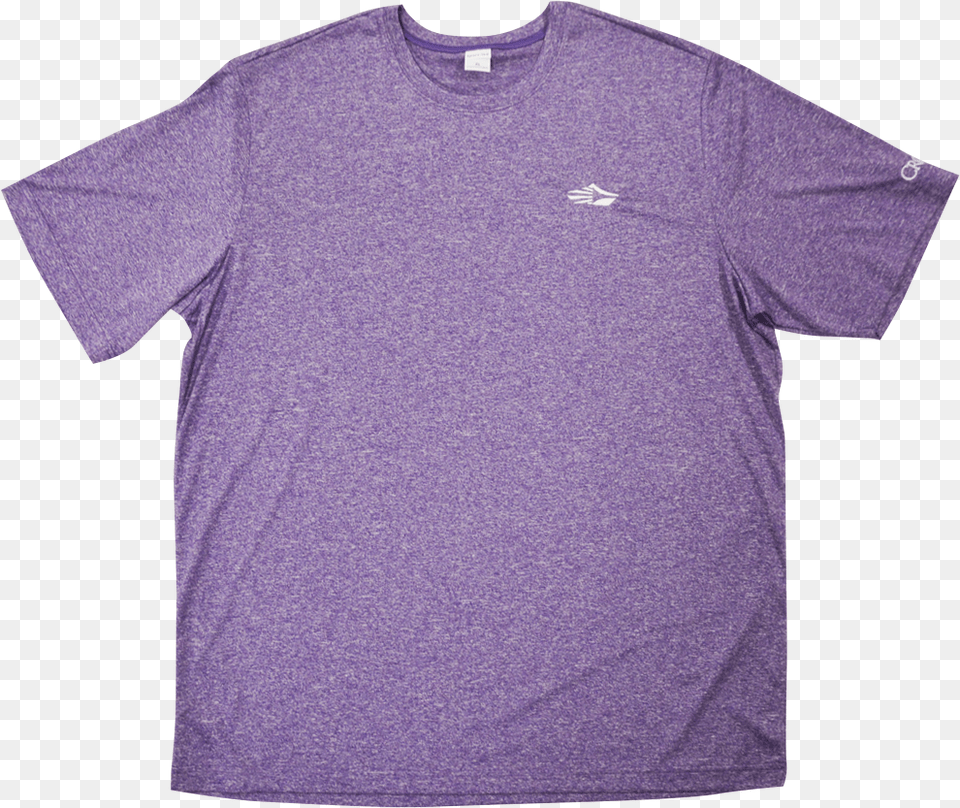 Crown Heathered Sport Tee Purple Active Shirt, Clothing, T-shirt Png Image