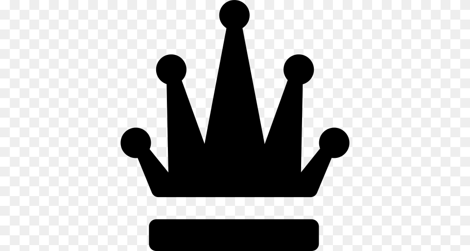 Crown Icon, Gray Png Image