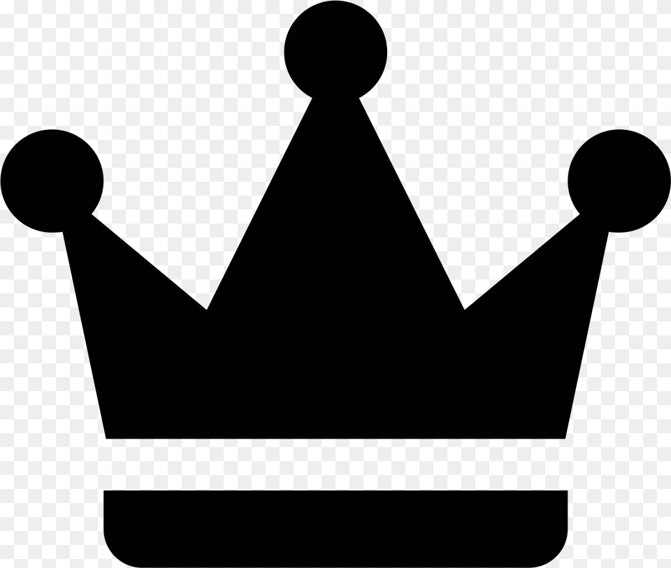 Crown Icon, Gray Png
