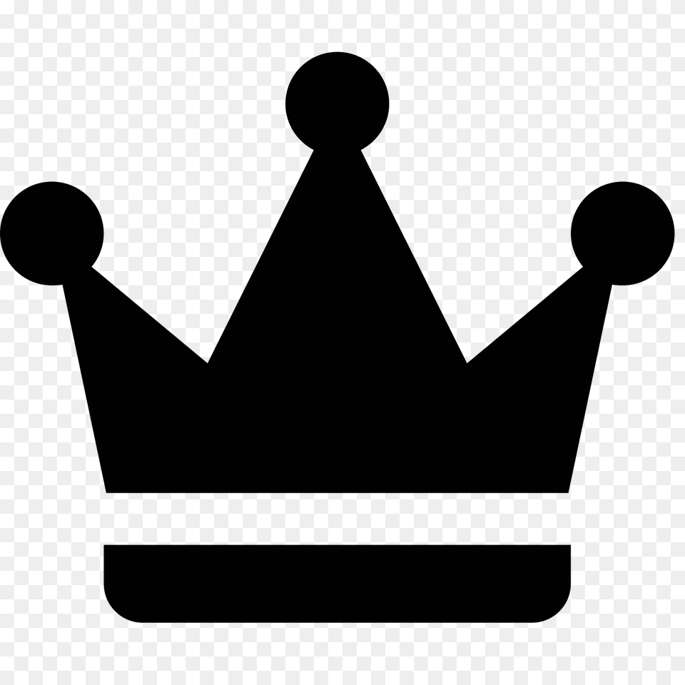 Crown Icon, Gray Png Image