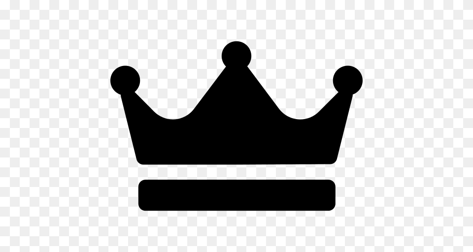 Crown Icon, Gray Free Transparent Png