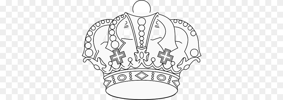 Crown King Emperor Monarch Royal Gold Maje Crown Outline, Accessories, Jewelry Free Transparent Png