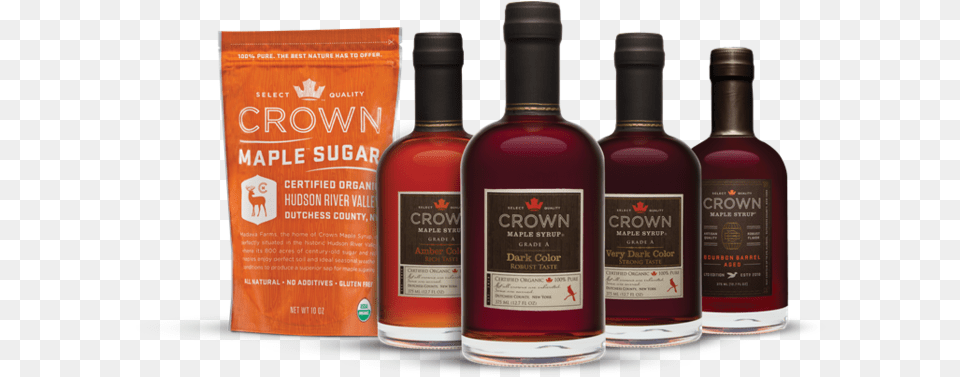 Crown Maple Brings Premium Syrup Expensive Maple Syrup Brand, Alcohol, Beverage, Liquor, Bottle Free Png