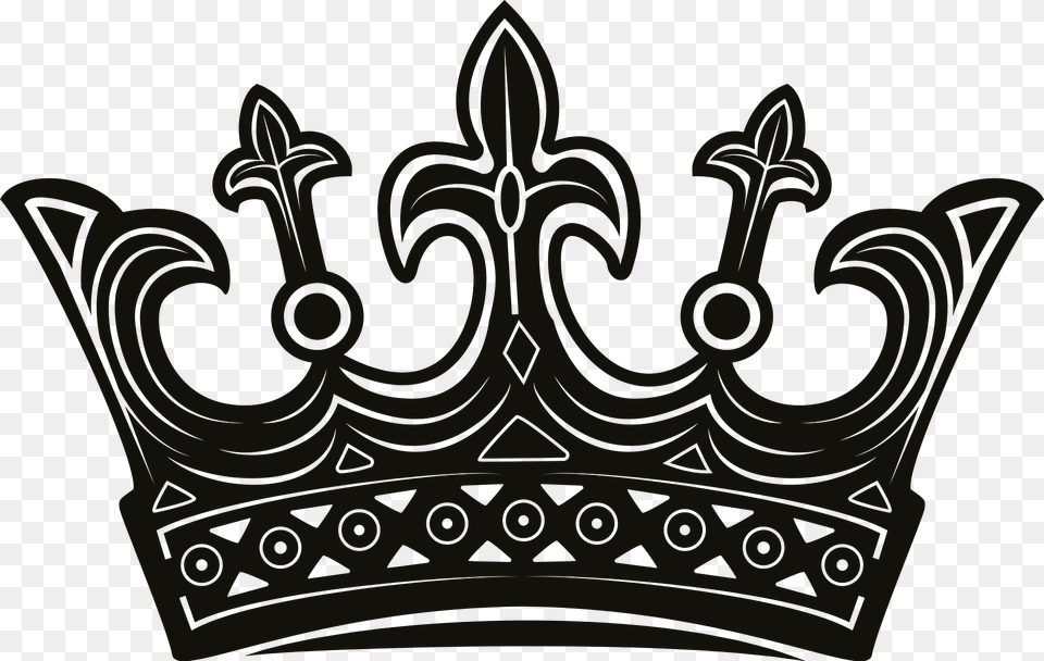 Crown Monochrome Clipart, Accessories, Jewelry Png