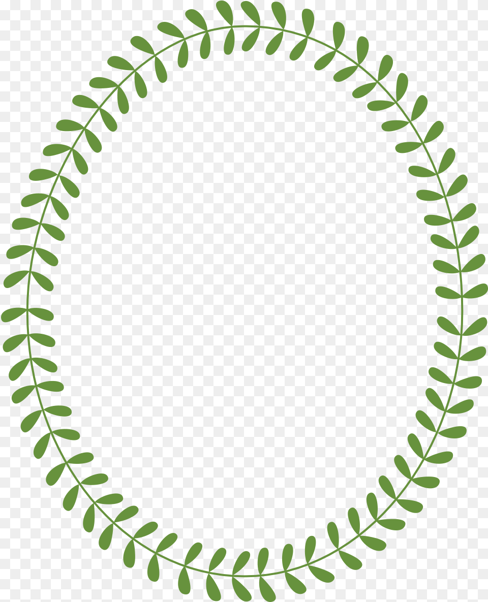 Crown Monogram Circle Border Clipart Banner Freeuse Oval Laurel Wreath Svg, Green, Leaf, Plant Free Transparent Png