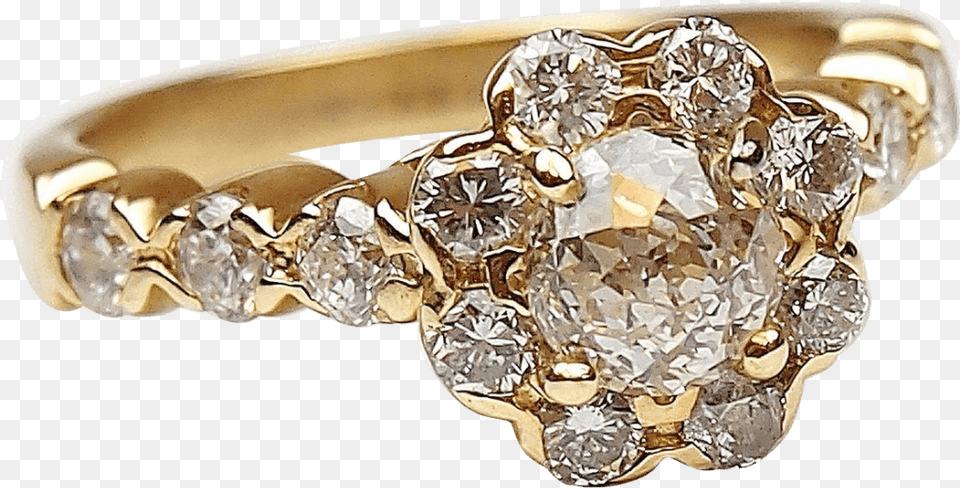 Crown Of Light Ring Gemstone, Accessories, Diamond, Jewelry, Gold Png Image