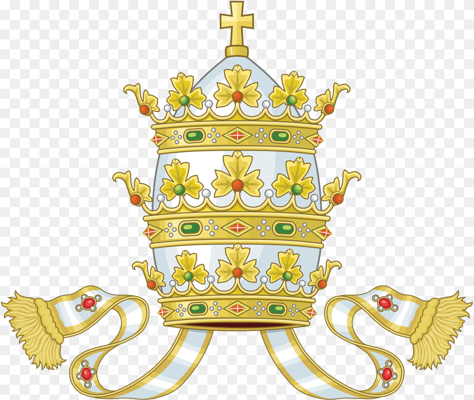 Crown Of Pope Heraldry, Accessories, Jewelry, Art, Porcelain Png Image