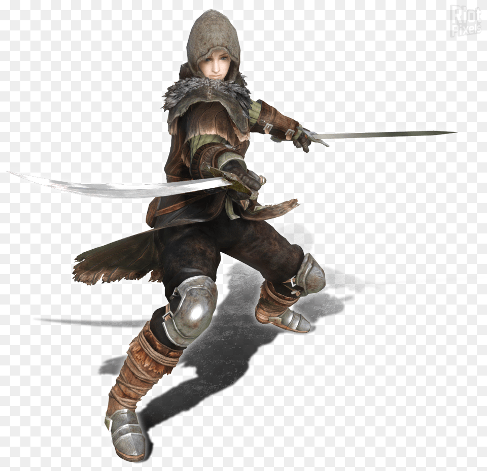 Crown Of The Ivory King Dark Souls 2 Swordsman, Sword, Weapon, Person Free Png Download