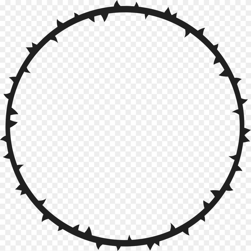 Crown Of Thorns Iii Clip Arts Transparent Circle Of Thorns, Animal, Fish, Sea Life, Shark Free Png Download