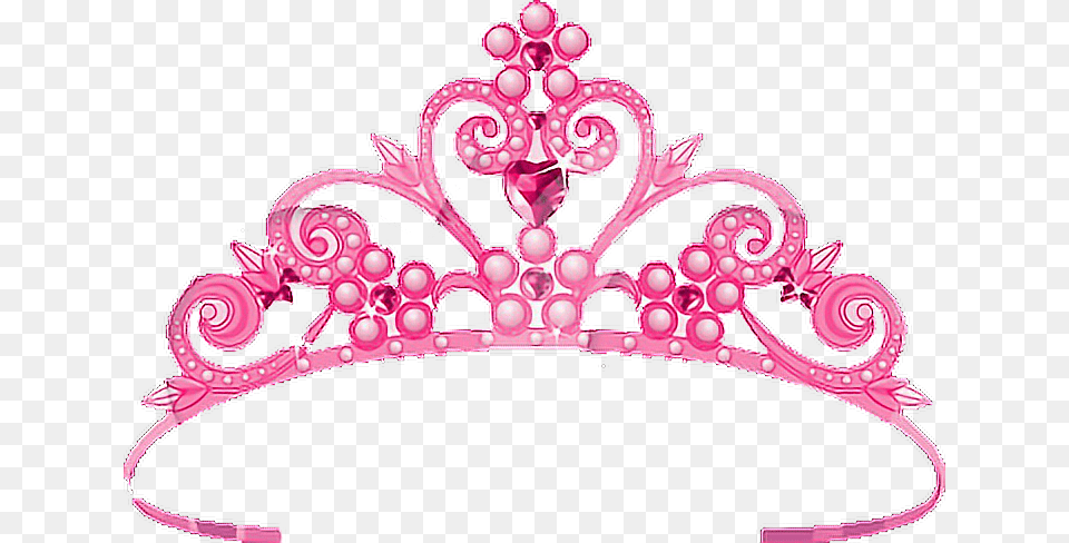 Crown Pink Crown Princess, Accessories, Jewelry, Tiara, Chandelier Png Image