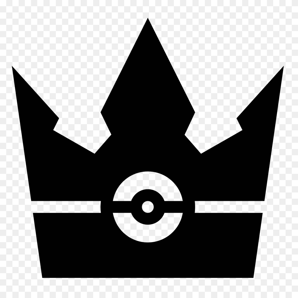 Crown Pokemon Filled Icon, Gray Free Png Download