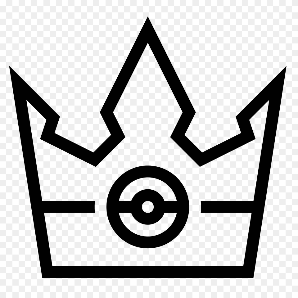 Crown Pokemon Icon, Gray Free Png Download