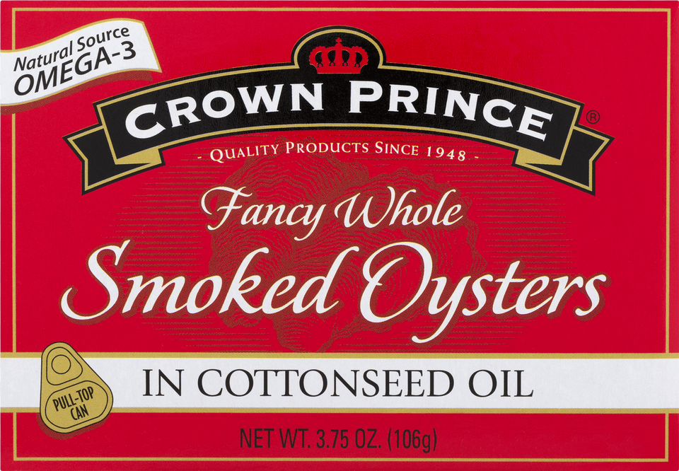 Crown Prince Fancy Whole Smoked Oysters In Cottonseed Crown Prince Smoked Oysters In Cottonseed Oil, Architecture, Building, Can, Factory Png