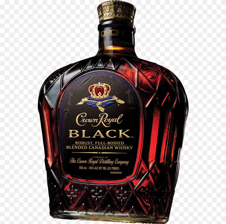 Crown Royal Black, Alcohol, Beverage, Liquor, Whisky Free Png Download