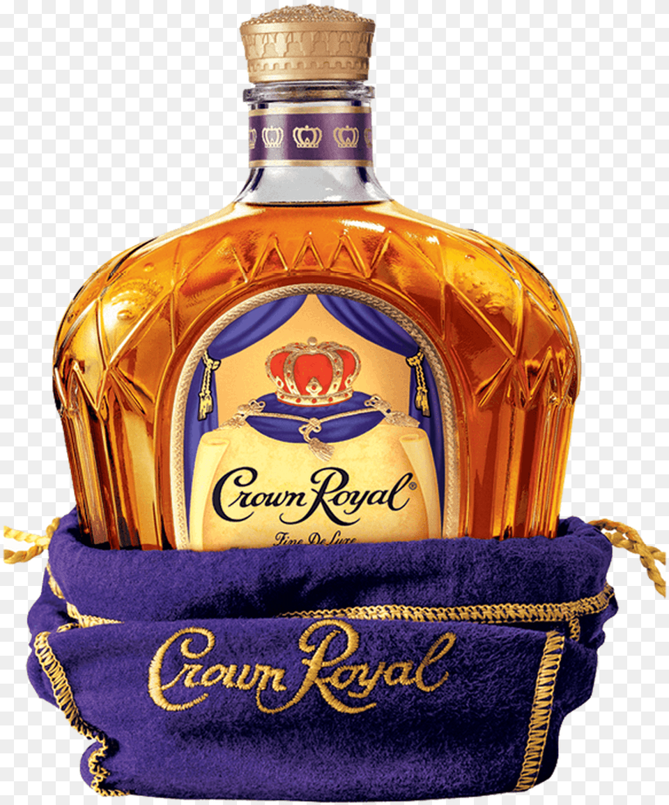 Crown Royal Blended Canadian Whisky 1 Litre, Liquor, Alcohol, Beverage, Wedding Png Image