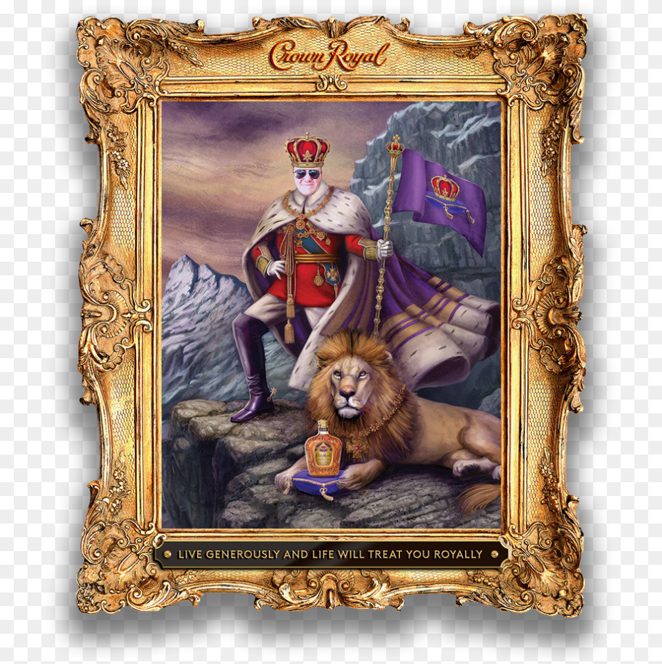 Crown Royal Crown Royal Art, Lion, Animal, Wildlife, Painting Free Transparent Png