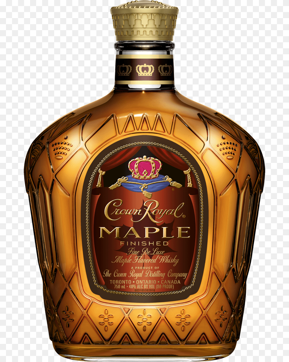 Crown Royal Maple Maple Whisky Crown Royal Canada, Alcohol, Beverage, Liquor, Bottle Free Png