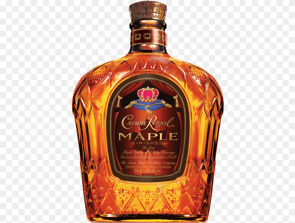 Crown Royal Maple Whisky Whisky, Alcohol, Beverage, Liquor, Bottle Png Image