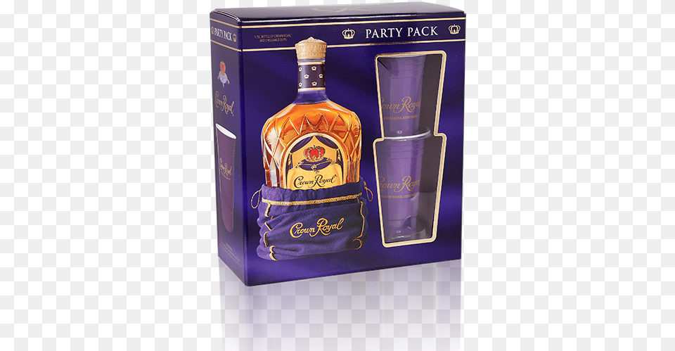 Crown Royal Party Pack Crown Royal Canadian Whisky 175 L Party Pack With, Alcohol, Beverage, Liquor Free Png