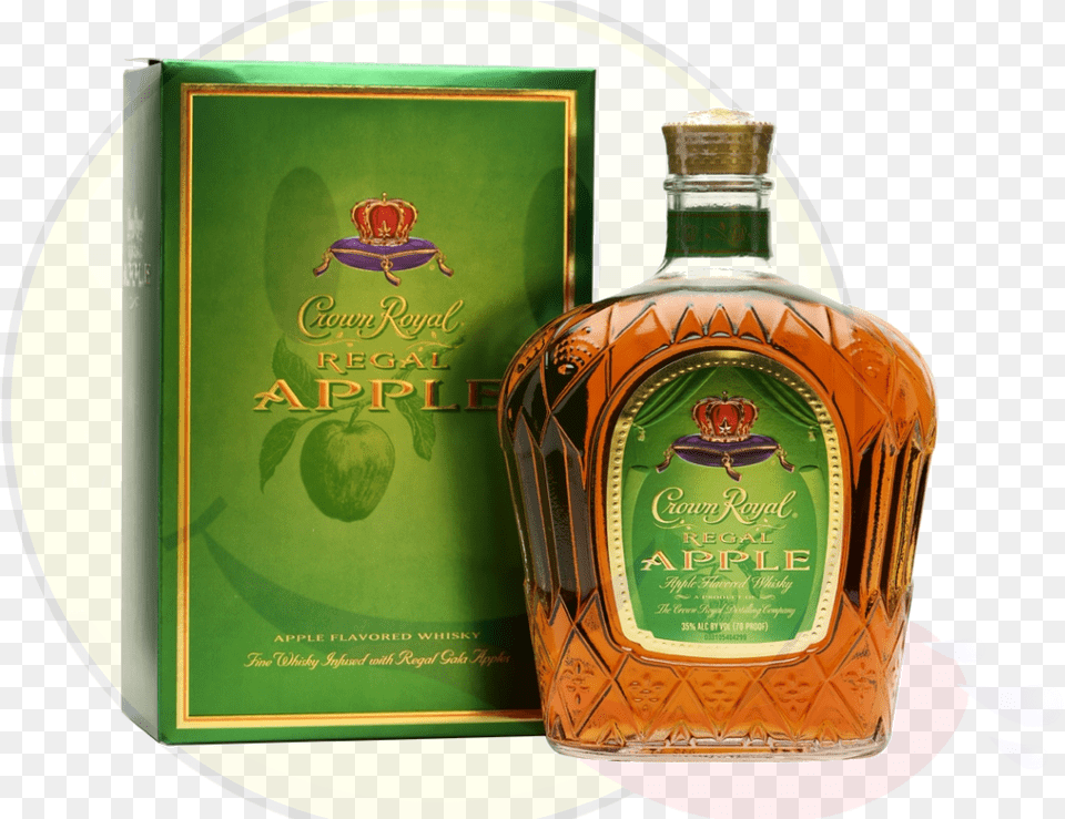 Crown Royal Regal Apple Precio Crown Royal Regal Apple Whisky, Alcohol, Beverage, Liquor, Bottle Png