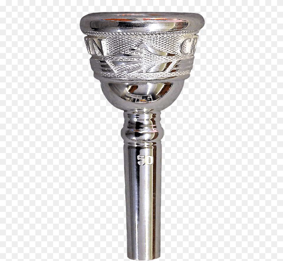 Crown Series Tuba Mouthpiece Pipe, Glass, Smoke Pipe, Silver, Lighting Free Png