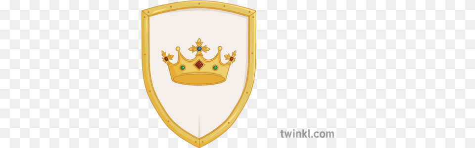 Crown Shield Gold History Stickers Secondary Illustration Crown On A Shield, Accessories, Jewelry, Armor Png