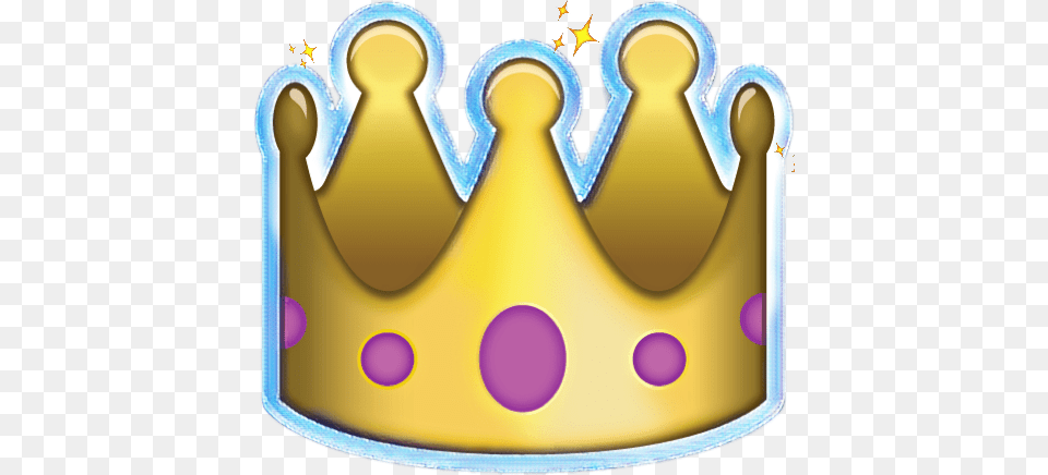 Crown Sparkles Emoji, Accessories, Jewelry, Cake, Cream Png
