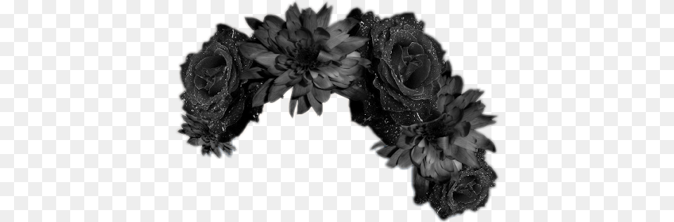 Crown Sticker Flower Crowns Black, Plant, Flower Arrangement, Flower Bouquet Free Png Download