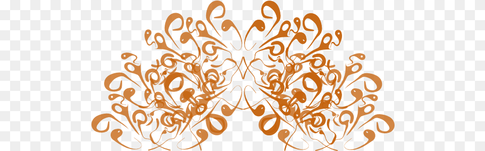 Crown Swirl Orange Clip Art Vector Clip Art Fancy Clip Art, Floral Design, Graphics, Pattern Free Png Download