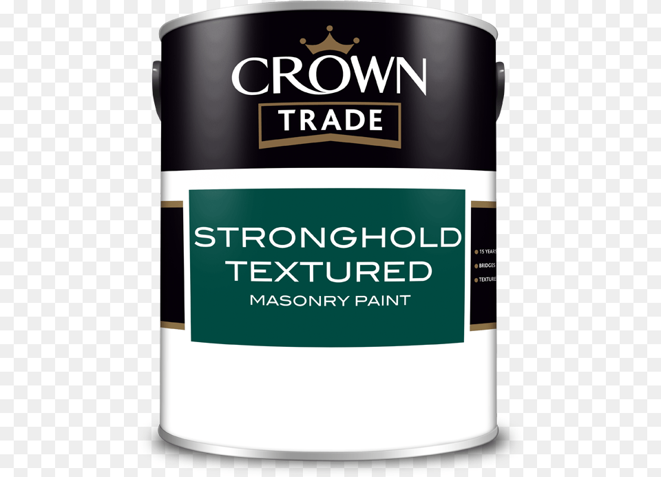 Crown Trade Stronghold Textured Masonry Paint Vertical, Paint Container, Bottle, Shaker Png