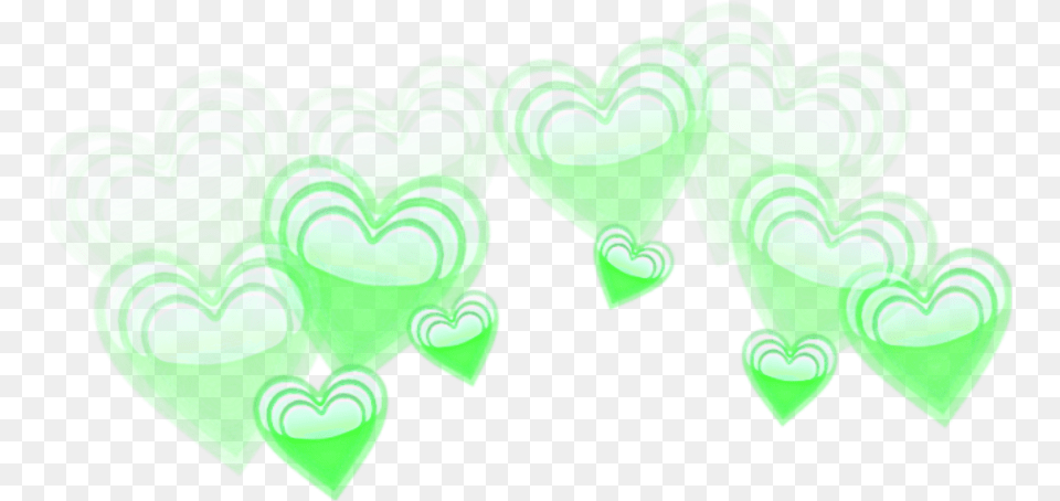 Crown Transparent Green Heart Crown, Symbol Png