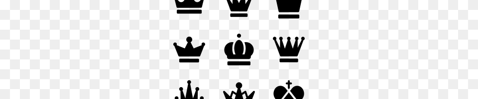 Crown Vector, Gray Free Transparent Png