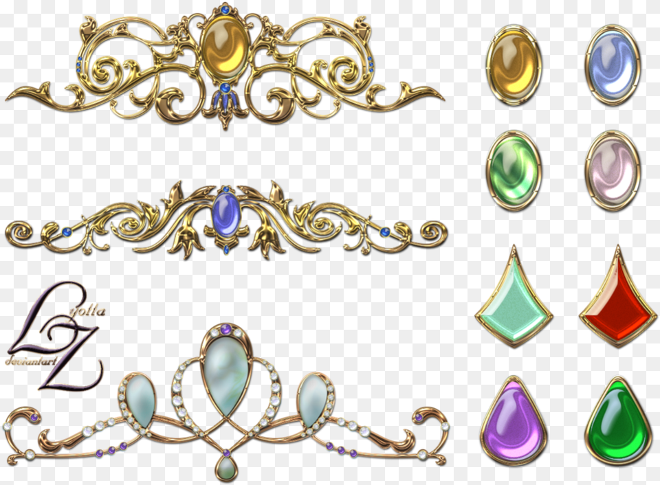 Crown With Red Jewels Clipart Picture Library Crown Anime Tiara, Accessories, Earring, Gemstone, Jewelry Free Transparent Png