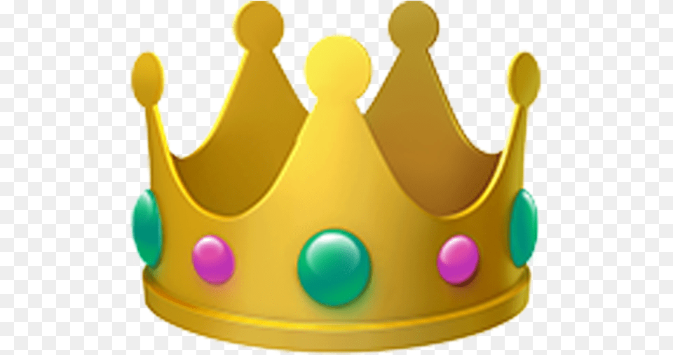Crown Yellow Queen Crownqueen Emoji Sticker By Jang Crown Emoji Transparent Background, Accessories, Jewelry, Clothing, Hardhat Free Png Download