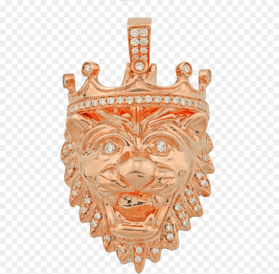 Crowned Lion39s Head Pendant, Accessories, Jewelry, Person, Face Free Png