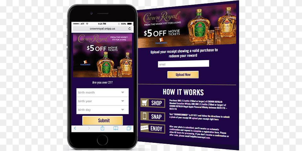 Crownroyal Web Iphone, Electronics, Mobile Phone, Phone, Bottle Free Png