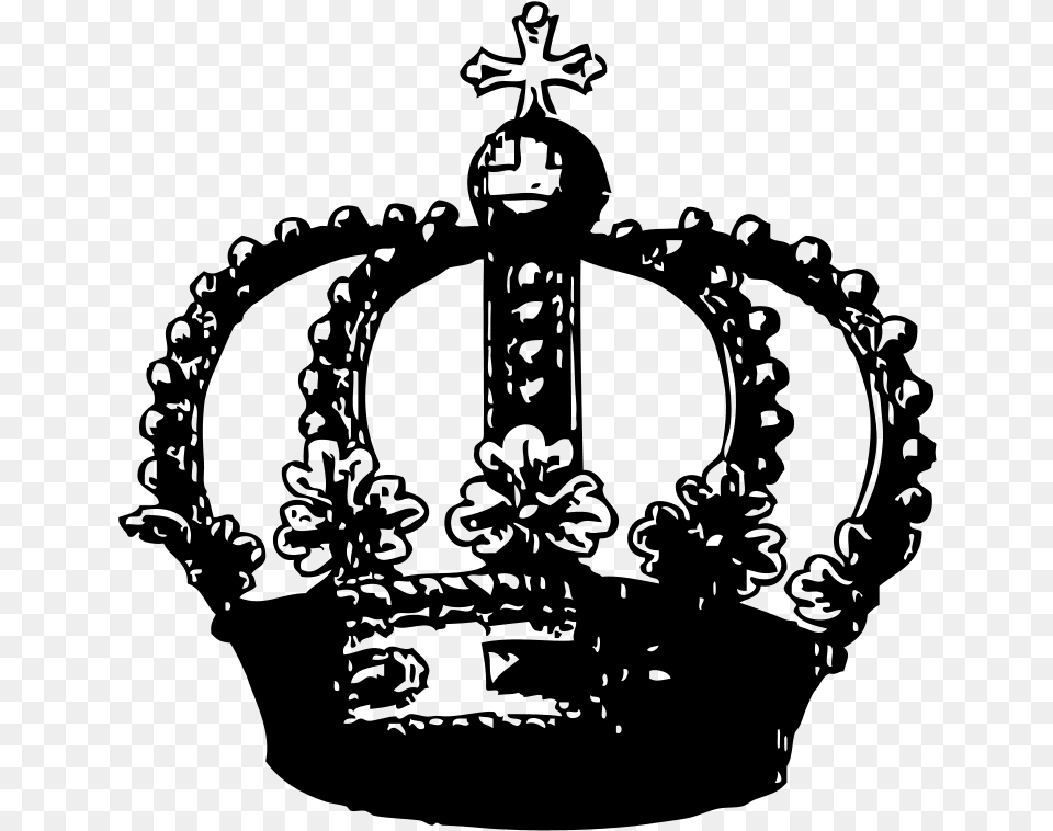 Crowns Clipart Clear Background Black Crown Background, Gray Free Transparent Png