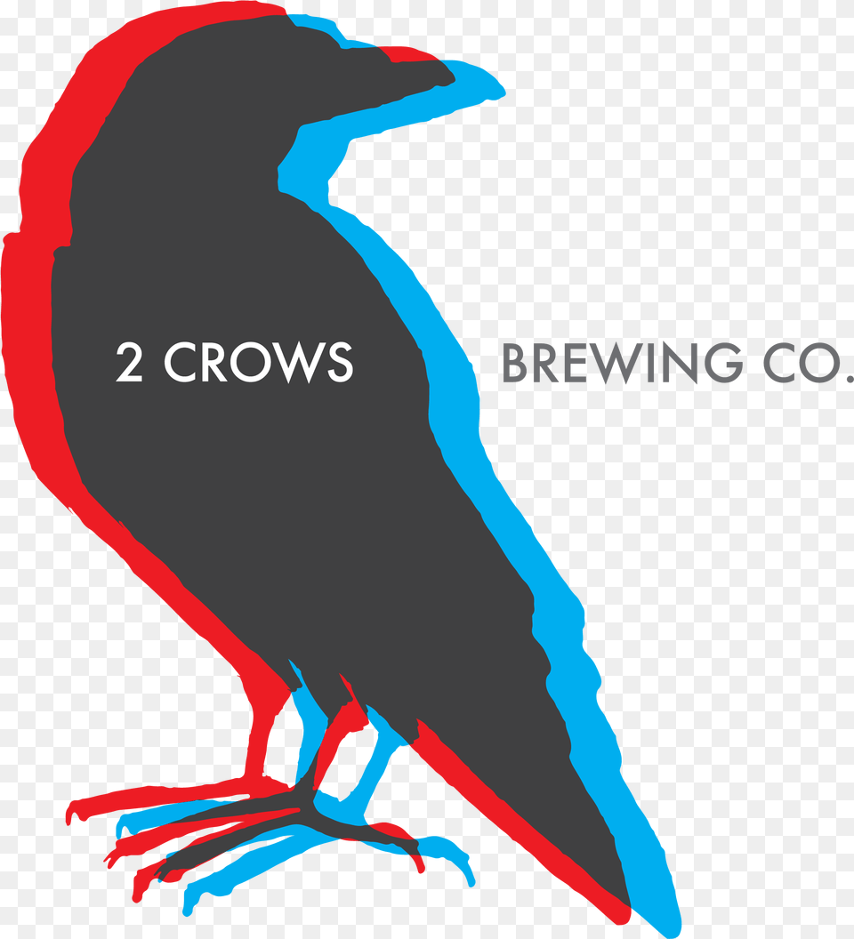Crows Logo 2 Crows Beer, Animal, Beak, Bird, Adult Free Transparent Png