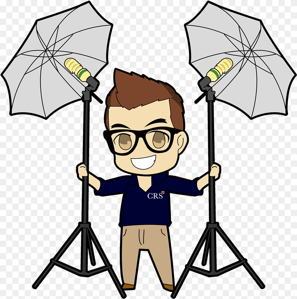 Crs Man W Lighting 1 Umbrella, Photography, Baby, Person, Canopy Free Png