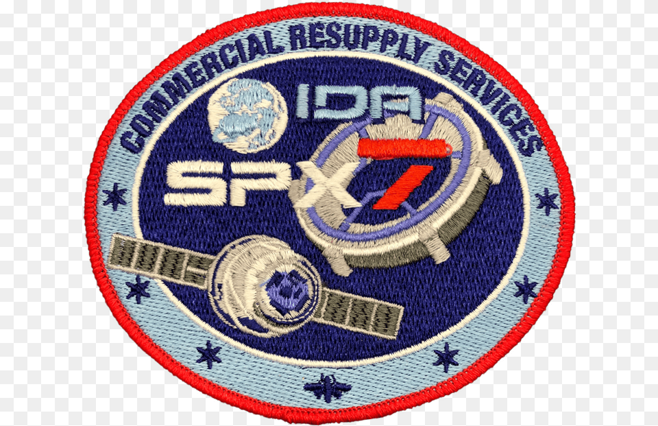 Crs Spacex 7 Emblem, Badge, Logo, Symbol, Clothing Png Image