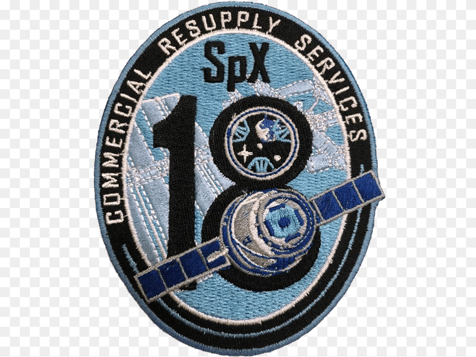 Crs Spacex Spacex Crs 18 Patch, Badge, Logo, Symbol Free Transparent Png