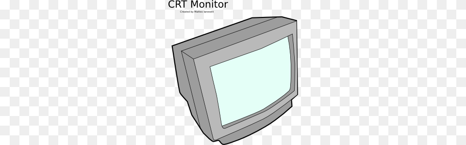 Crt Monitor Clip Art Vector, Computer Hardware, Electronics, Hardware, Screen Png