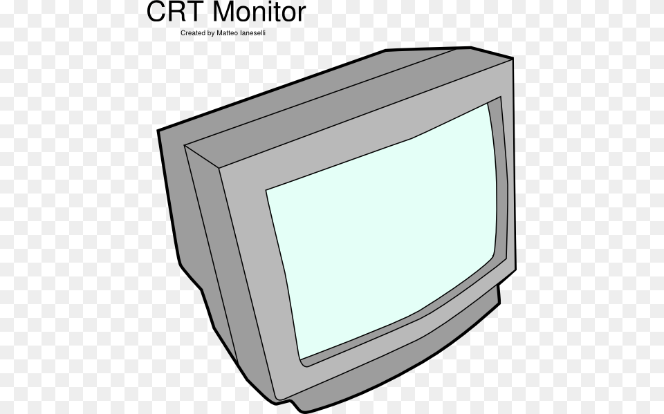 Crt Monitor Clip Art Vector, Computer Hardware, Electronics, Hardware, Screen Free Transparent Png