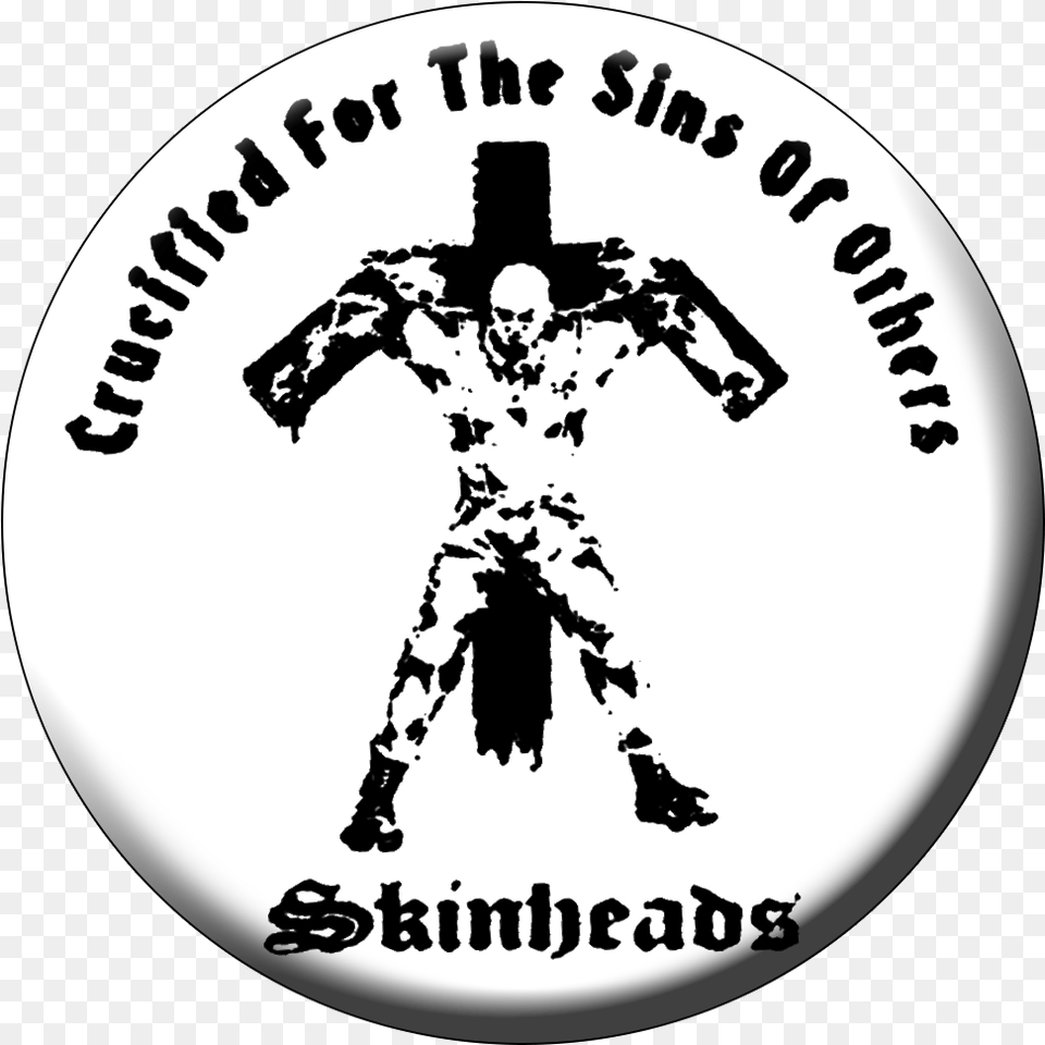 Crucified For Your Sins Skinheads Crucified Skinhead, Stencil, Adult, Wedding, Person Png Image