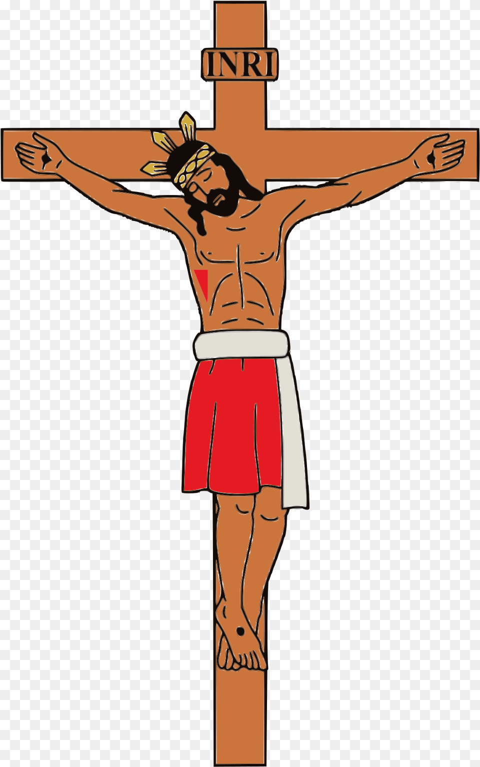 Crucifix, Cross, Symbol, Face, Head Free Png Download