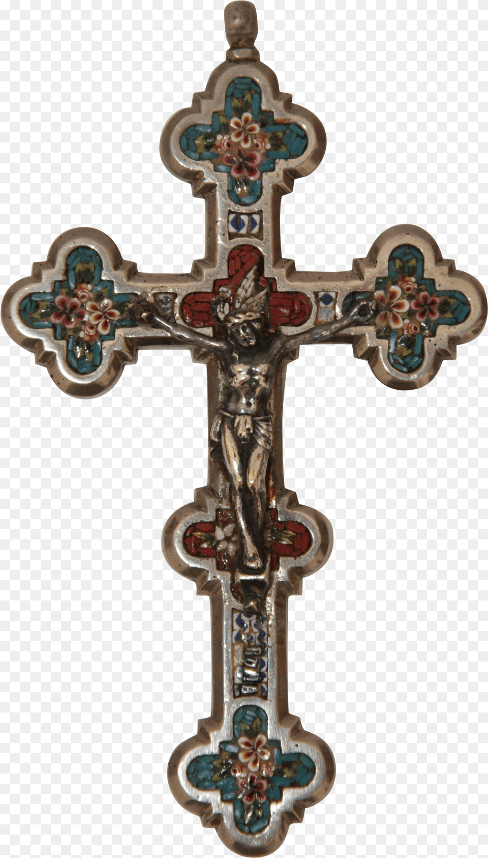 Crucifix Christian Cross Christianity Rosary Kereszt Henna, Symbol Png Image