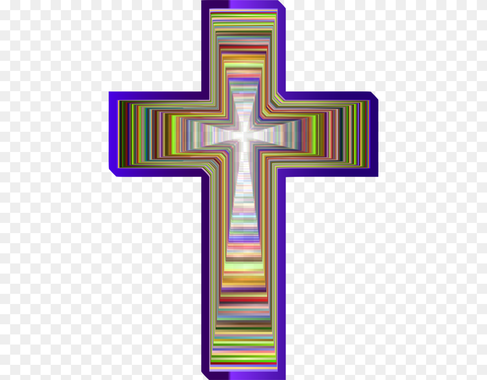 Crucifix Line Purple Clip Art, Cross, Symbol Free Transparent Png