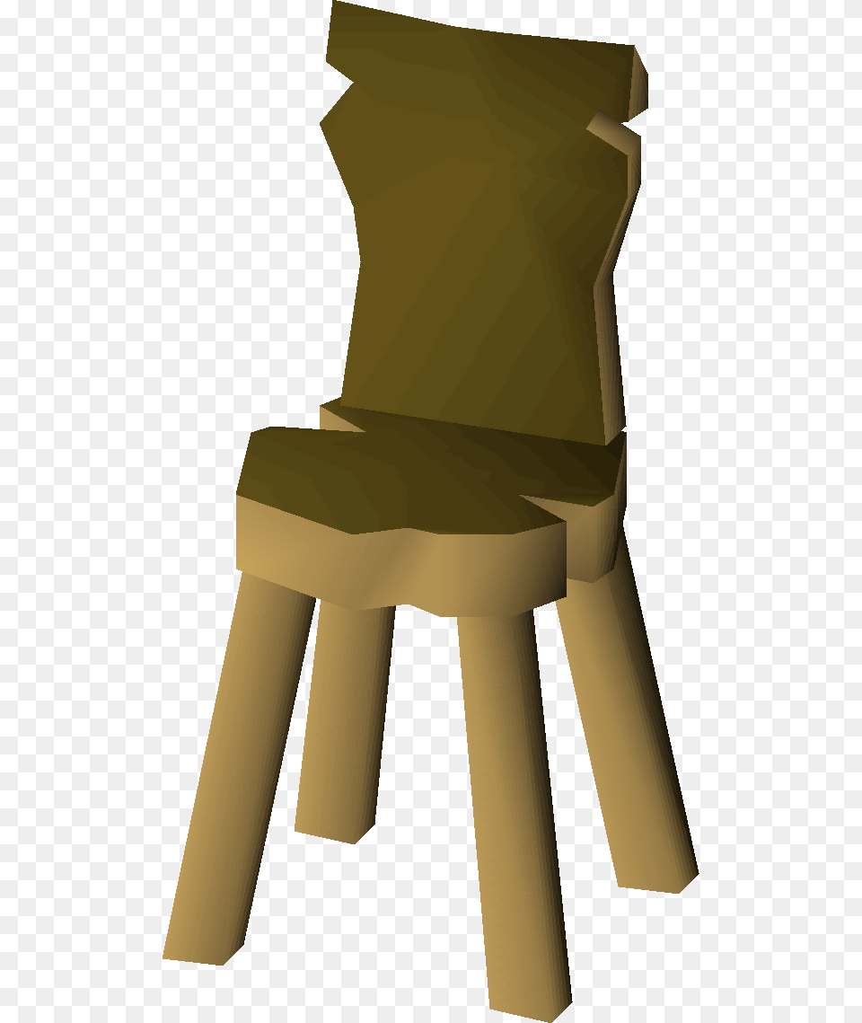 Crude Chair Osrs, Furniture, Bar Stool, Person Png Image