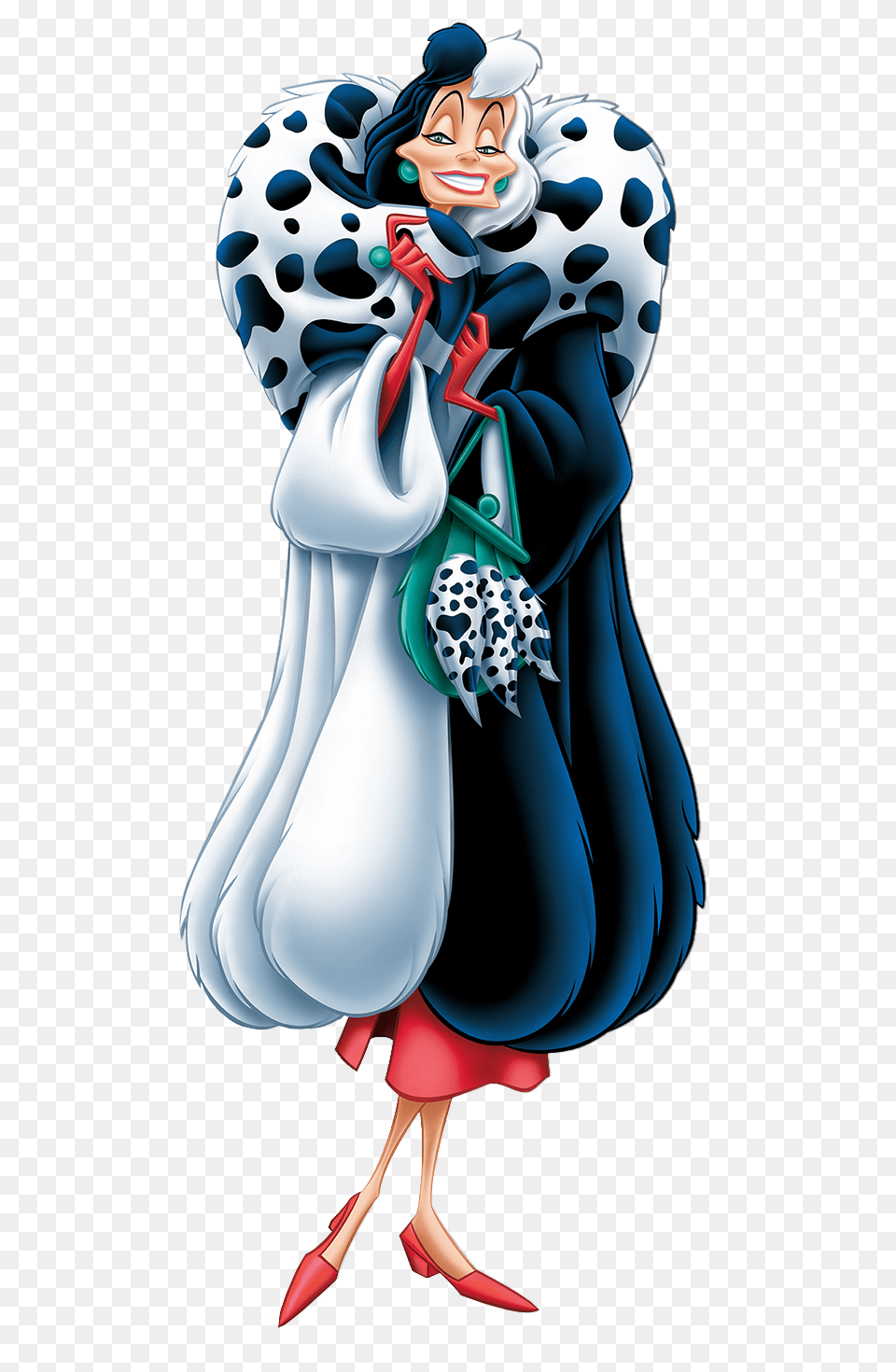 Cruella De Vil Dalmatians Transparent Clip Art, Book, Publication, Comics, Adult Free Png