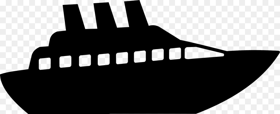 Cruise Clipart Black And White Cruise Ship, Lighting, Silhouette Free Png Download